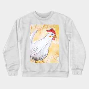 Henhen the hen / poulpoule la poule Crewneck Sweatshirt